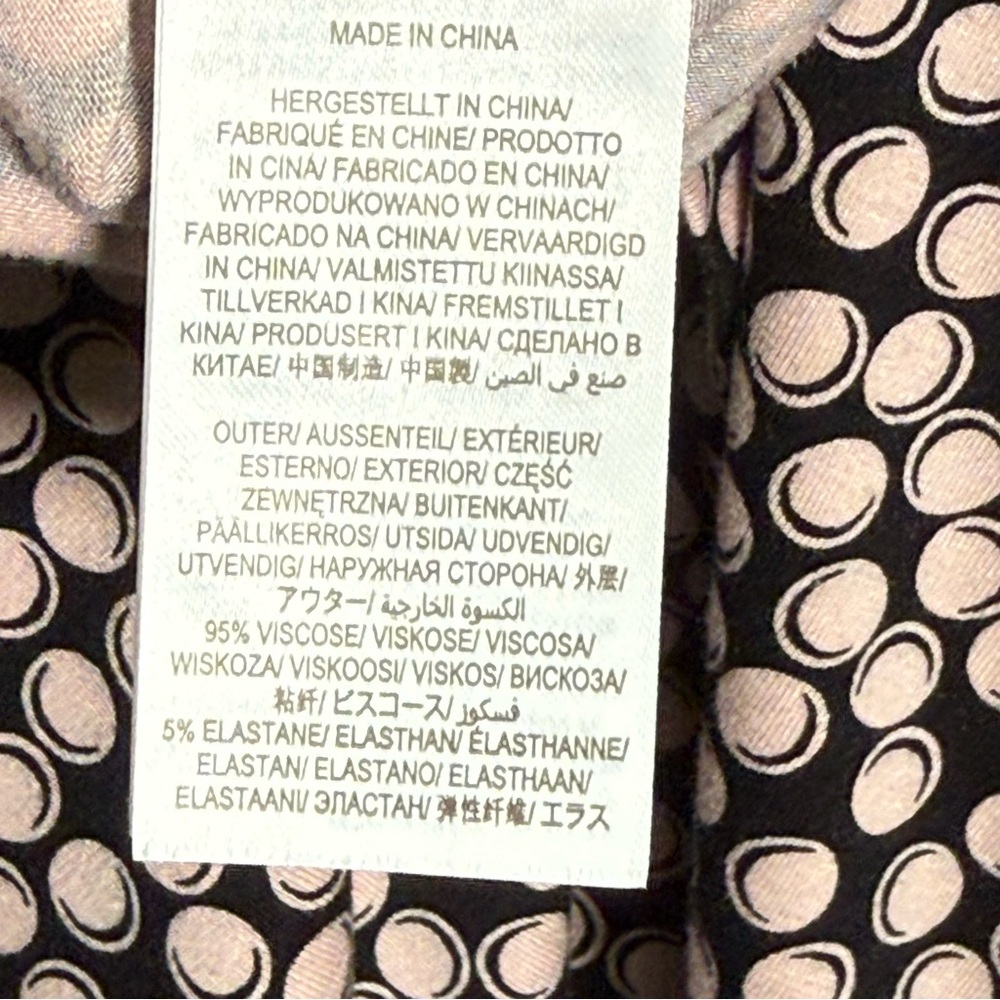 Boden Nellie Jersey Dress Long Sleeve Bubble Print Black & Light Pink Size 12 - Picture 11 of 12